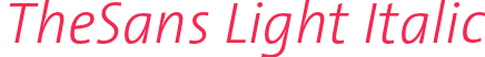 TheSans Light Italic